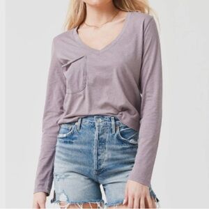 Z SUPPLY
WOMEN'S LONG SLEEVE SKIMMER POCKET TEE sz.S